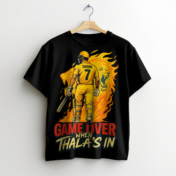 Game Over Thala Edition - Dhoni Tribute T-Shirt